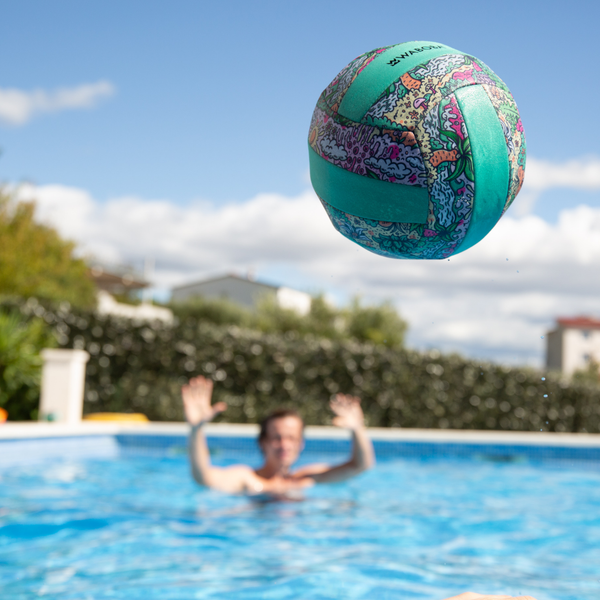 Pelota de Volley Playa - Floral Aqua