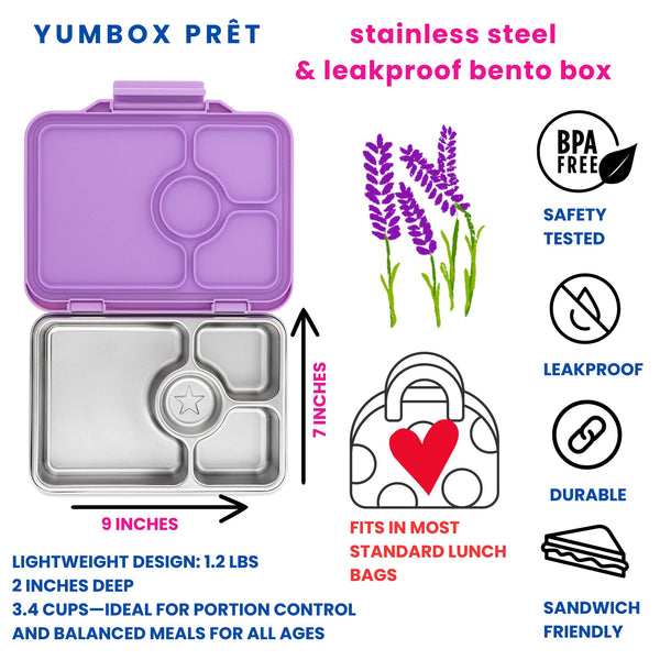 Lonchera Yumbox Pret - Morado Lavanda