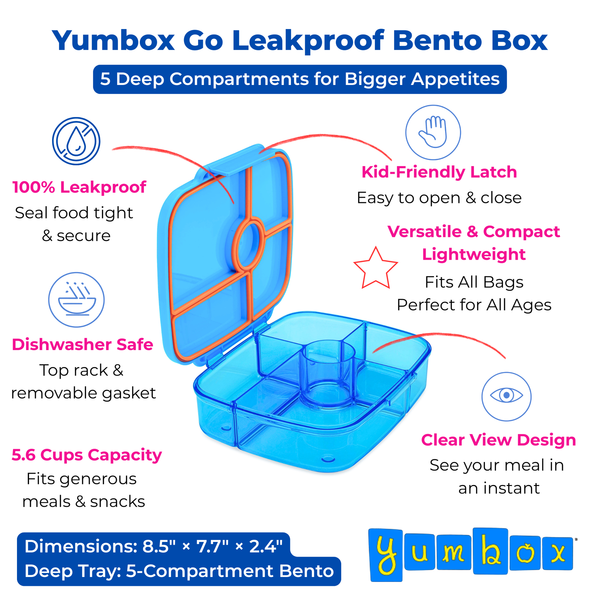 Caja Yumbox GO - Miami Blue