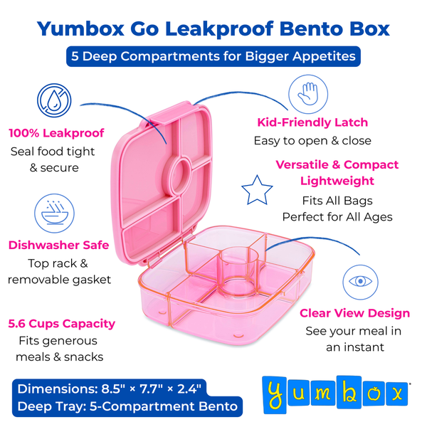 Caja Yumbox GO - Sydney Pink