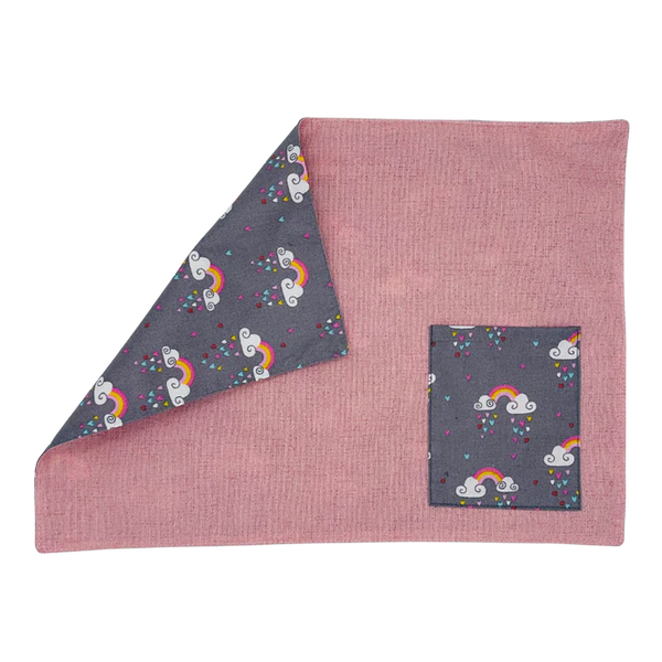 Individual Antimanchas Reversible - Arco Iris