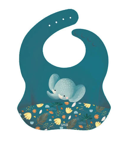 Babero de Silicona - Chewy el Elefante