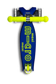 Scooter Maxi Deluxe Foldable Neon LED - Canary Yellow