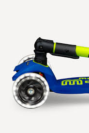 Scooter Maxi Deluxe Foldable Neon LED - Canary Yellow