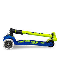 Scooter Maxi Deluxe Foldable Neon LED - Canary Yellow