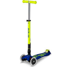 Scooter Maxi Deluxe Foldable Neon LED - Canary Yellow