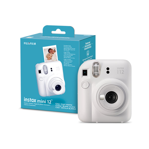 Cámara Fujifilm Mini 12 Blanco Arcilla  + Estuche + 10 films