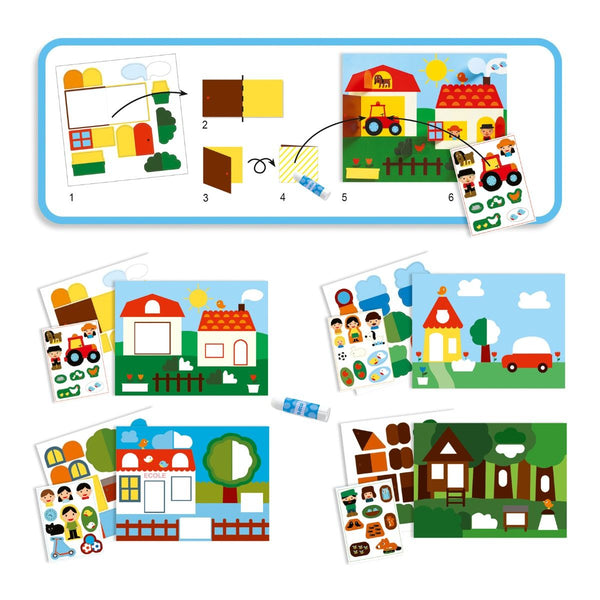 Crear Collages con Stickers Esconderte