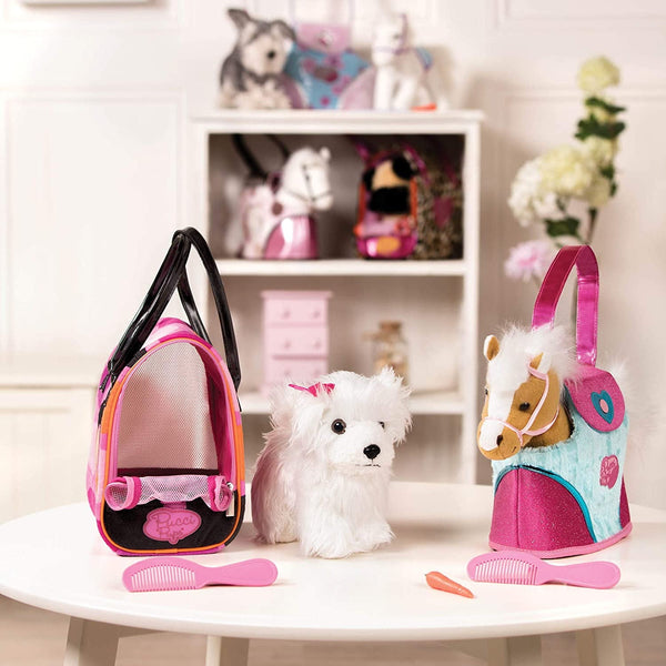 Perro Bichón c/Cartera Polka