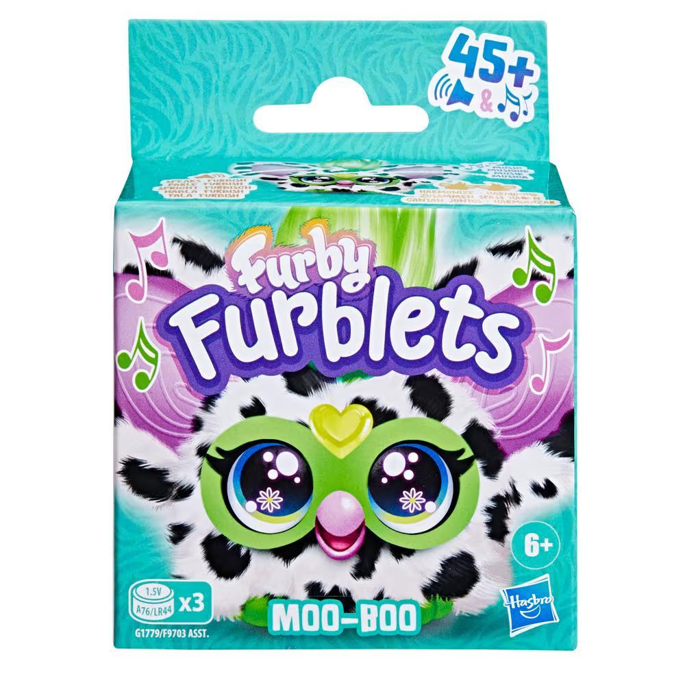 Furby Furblets - Peluche Llavero Musical MOO-BOO