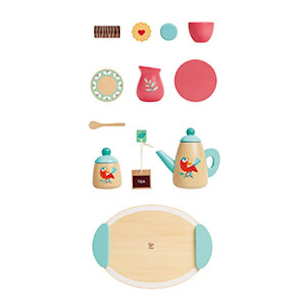 Juego Tazas de Té de Madera