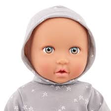 Muñeco Bebé con Jumper Estrellas y Ojos Azules