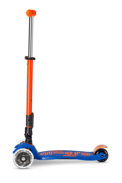 Scooter Maxi Deluxe Foldable Neon LED - Blaze Orange