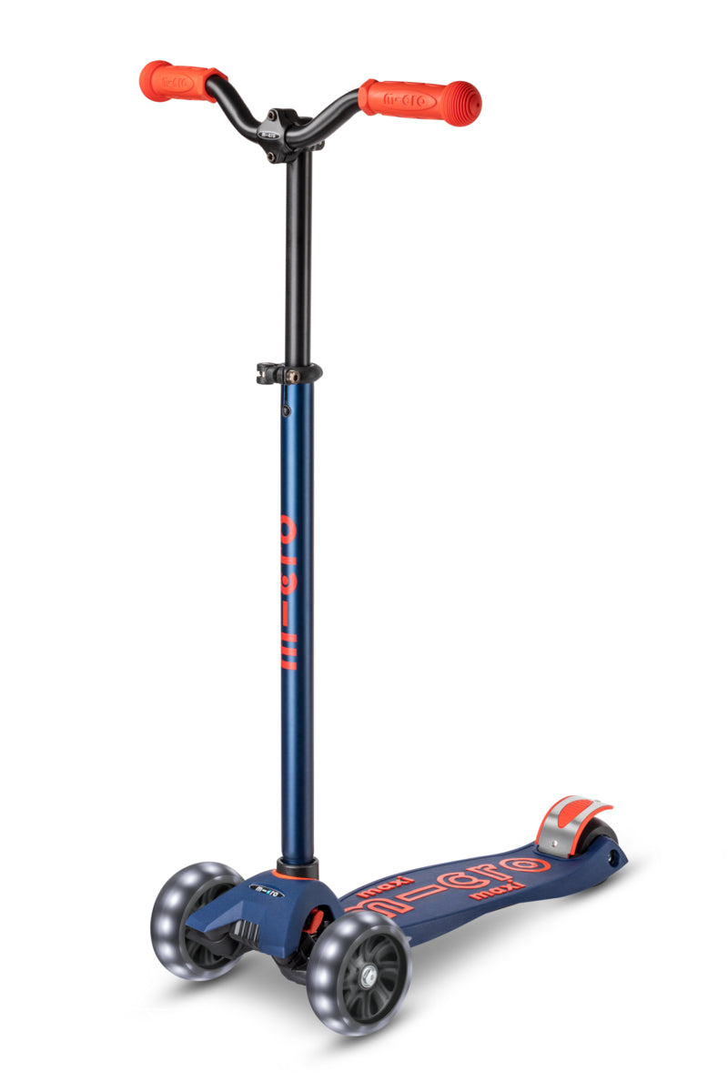 Scooter Maxi Deluxe Pro LED - Navy Red