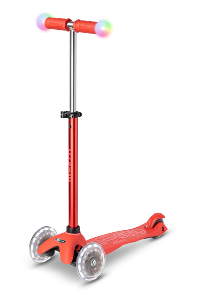 Scooter Mini 2Grow Deluxe Magic LED - Rojo