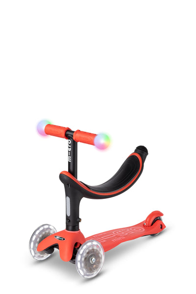 Scooter Mini 2Grow Deluxe Magic LED - Rojo