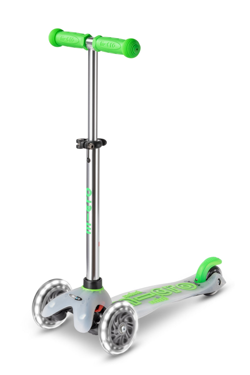 Scooter Mini Deluxe Flux LED - Verde Neón