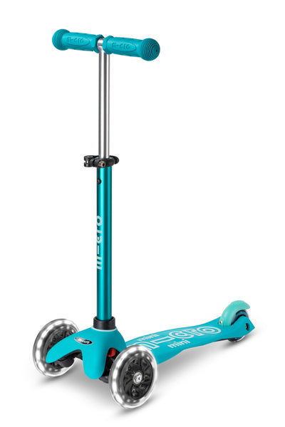 Scooter Mini Deluxe LED Aqua