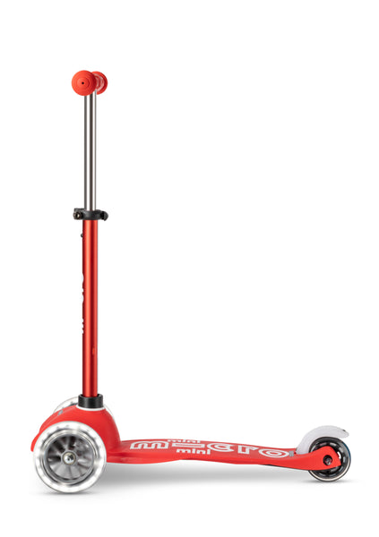 Scooter Mini Deluxe LED Rojo