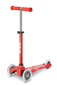 Scooter Mini Deluxe LED Rojo