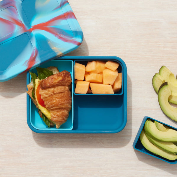 Lonchera de Silicona Grande - Azul