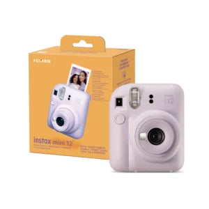 Cámara Fujifilm Mini 12 Morada + Estuche + 10 films