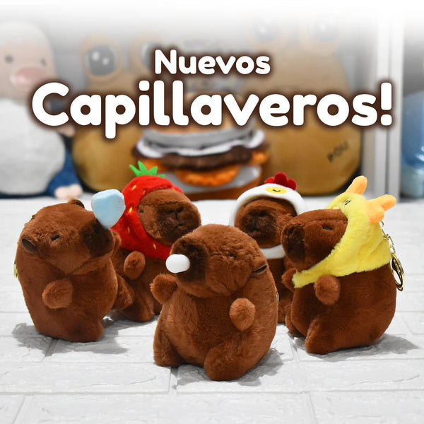 Llavero Peluche Capibara - Fresa