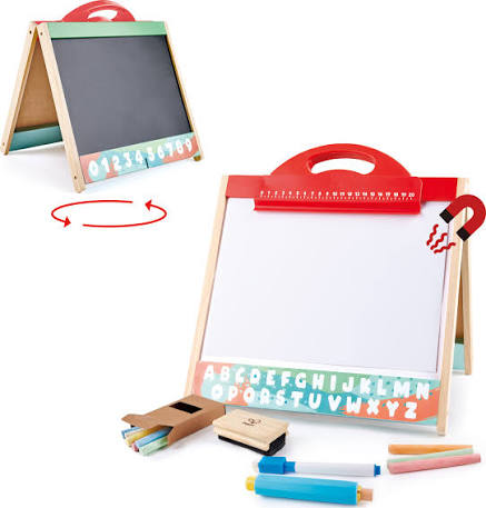 Pizarra para Mesa con Doble Cara - 6 Accesorios