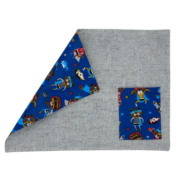 Individual Antimanchas Reversible - Superhéroes