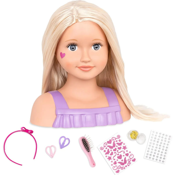 Cabeza de Muñeca Trista para Peinar