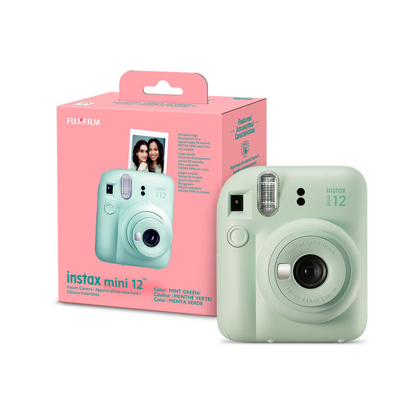 Cámara Fujifilm Mini 12 Menta   + Estuche + 10 films