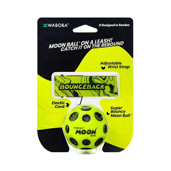 Pelota Moonball con Liga y Muñequera - Amarilla
