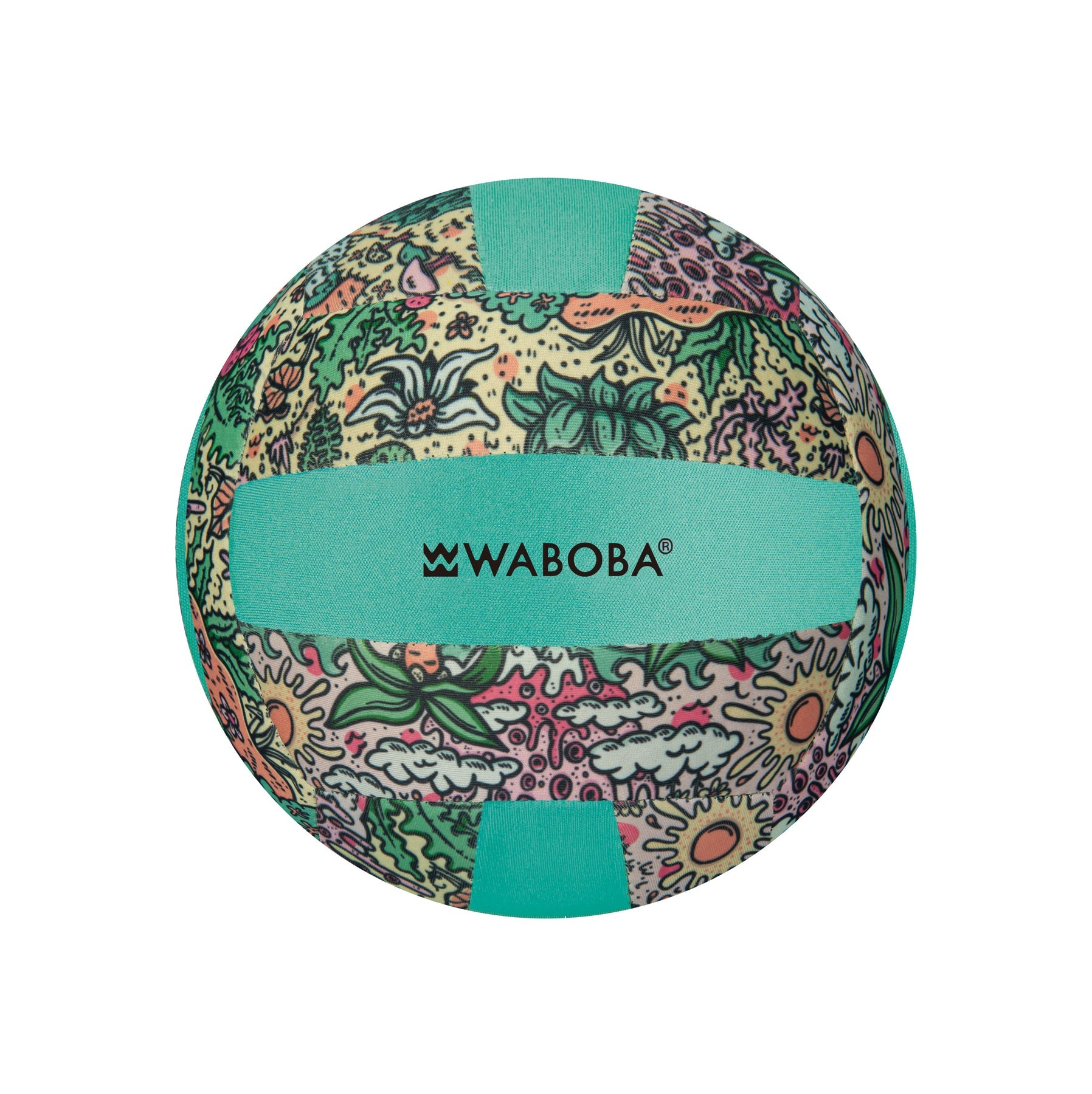 Pelota de Volley Playa - Floral Aqua
