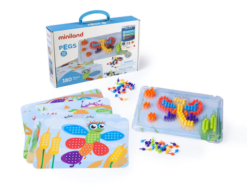 Pegs set 10 mm. con 240 uds. - Maletín