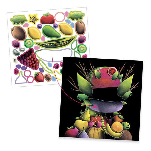 Stickers y Papeles Verduras Primavera Inspirado en Giuseppe Borromeo