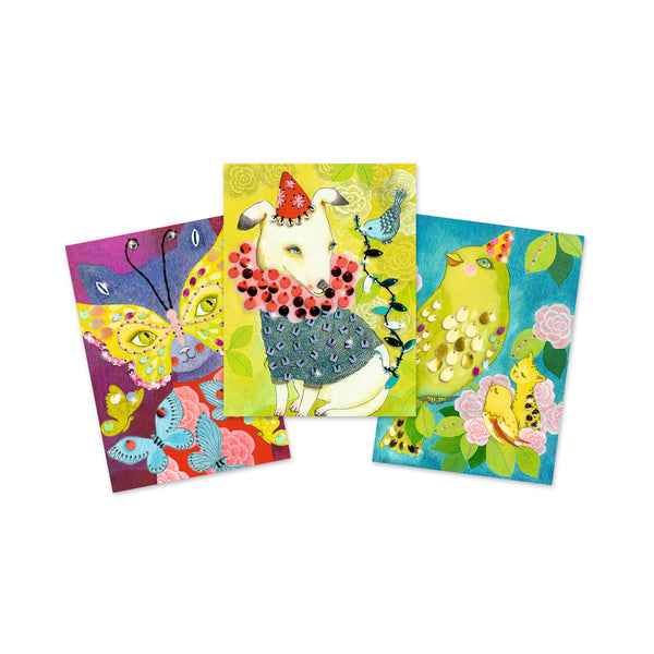 Set de Manualidad Cartas Para Bordar un Carnaval Elegante