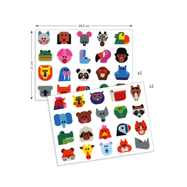 Stickers Grandes Frente a Frente