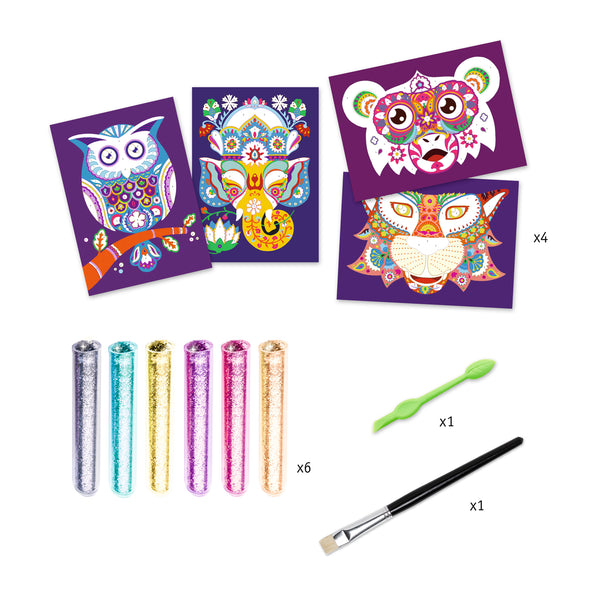 Set de Manualidad con Glitter Animales