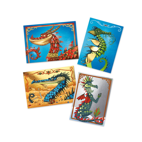 Set de Manualidad con Papel Dragones