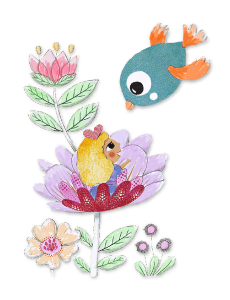 Papel para Colorear Thumbalina