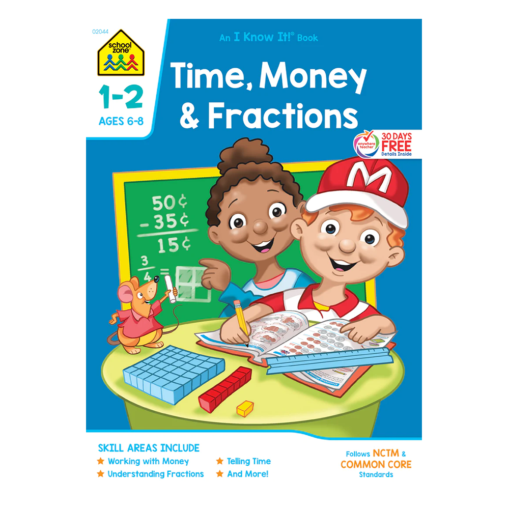 Libro Tiempo, Dinero y Fracciones 1-2 - Primer y Segundo Grado