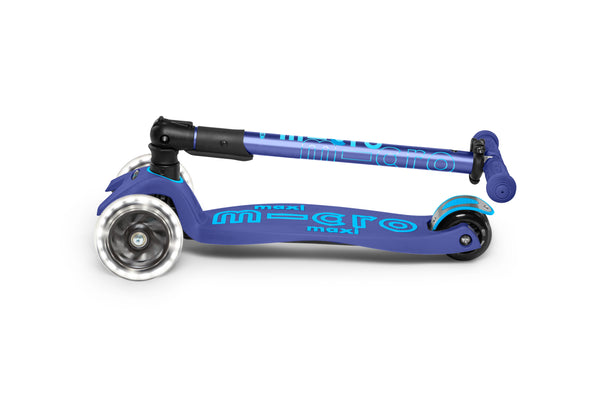 Scooter Maxi Deluxe Foldable LED Azul Marino