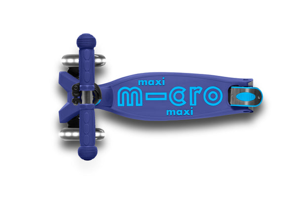 Scooter Maxi Deluxe Foldable LED Azul Marino