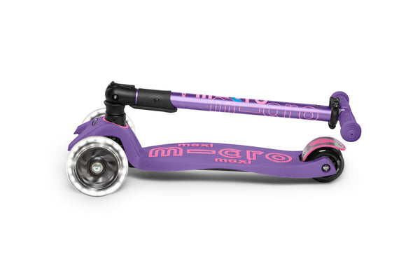 Scooter Maxi Deluxe Foldable LED Morado