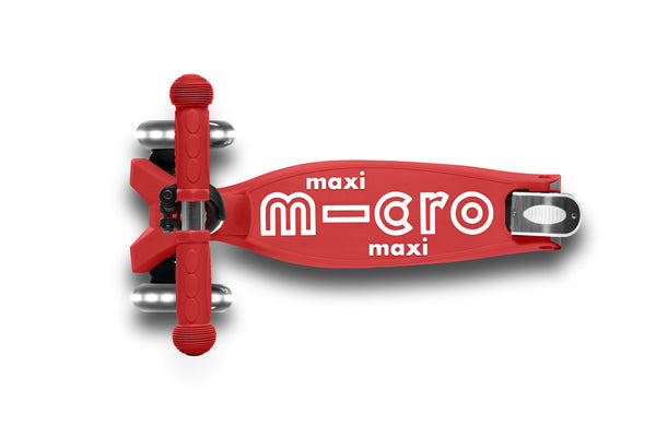 Scooter Maxi Deluxe Foldable LED Rojo